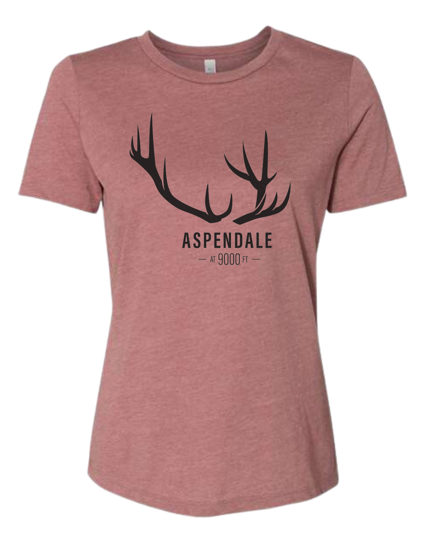 Antlers for Aspendale Women's fit premium crewneck tee Mauve Pink