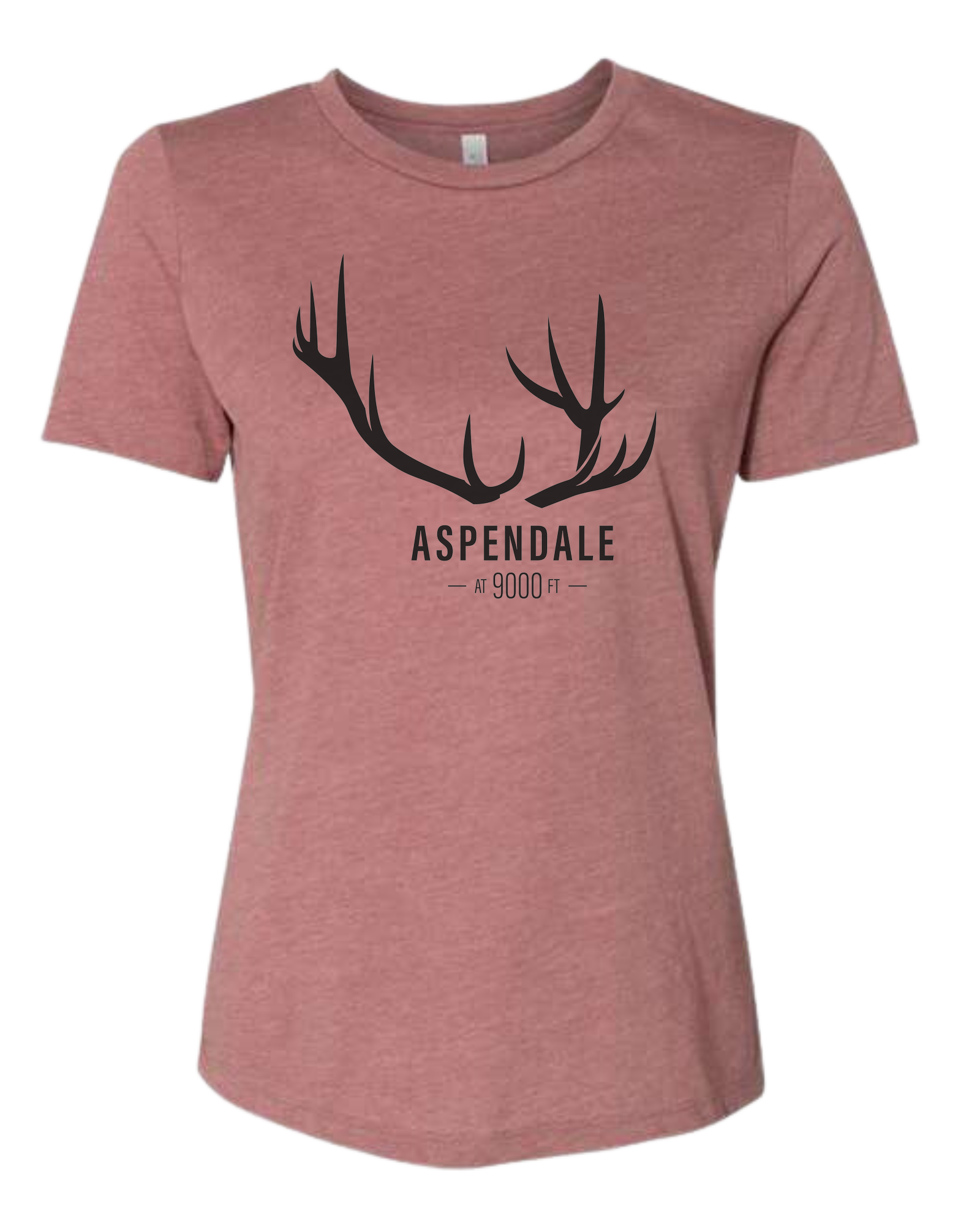 Antlers for Aspendale Women's fit premium crewneck tee Mauve Pink