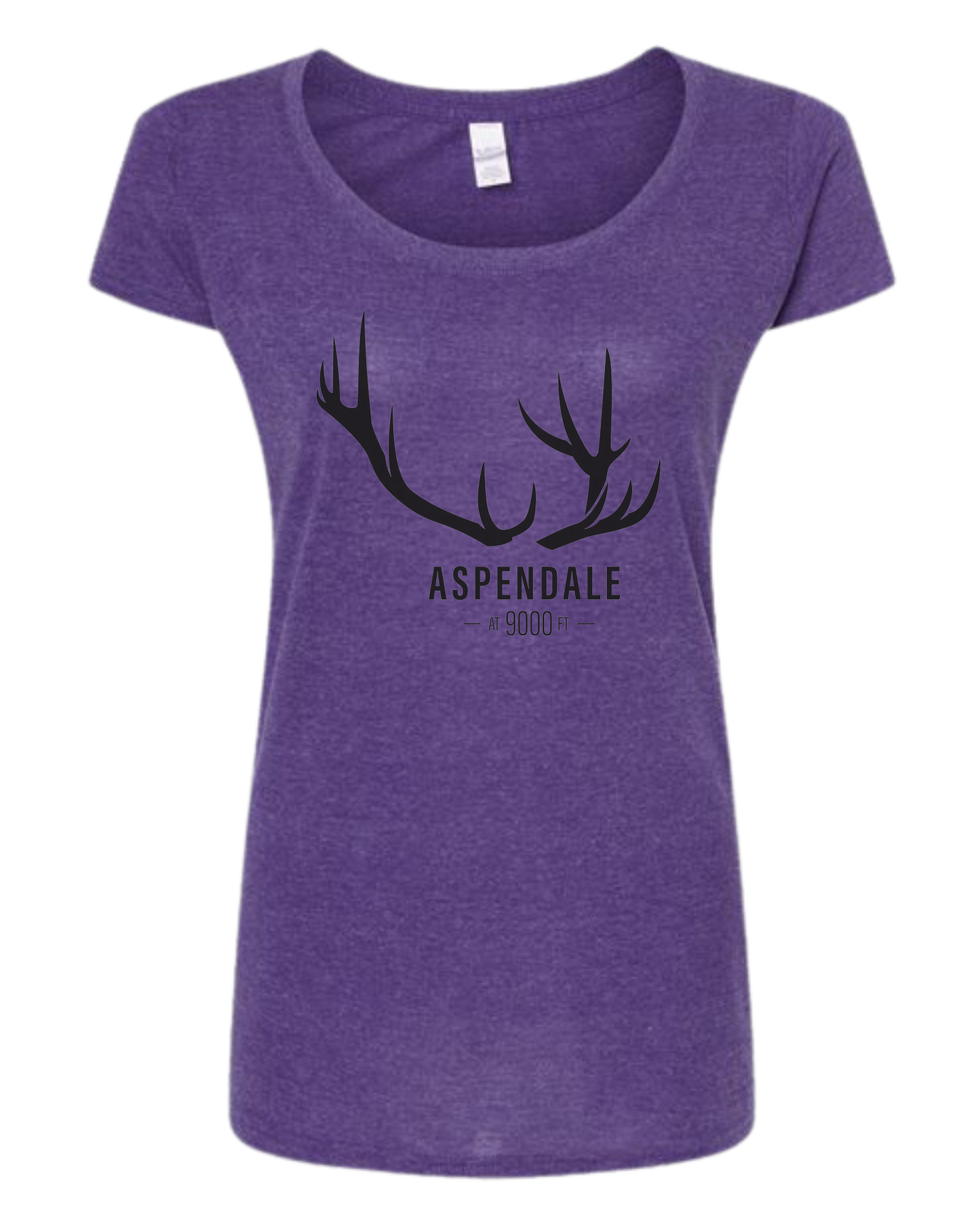Antlers for Aspendale Women's fit scoop neck tee Heather Purple