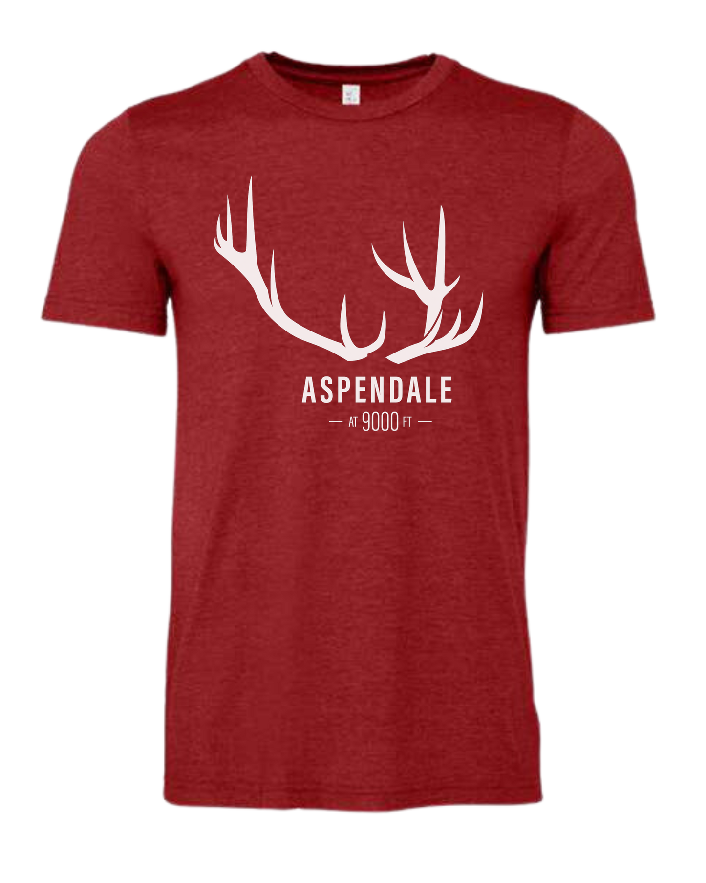 Antlers for Aspendale (white) Premium unisex crewneck tee Canvas Red