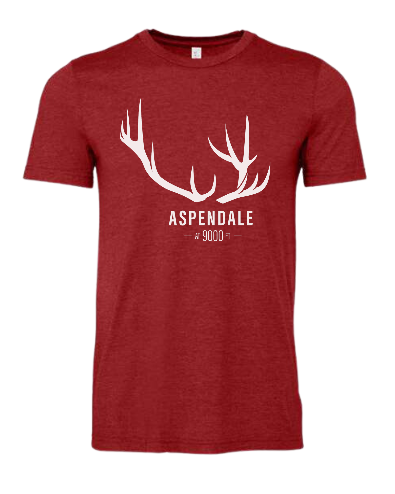 Antlers for Aspendale (white) Premium unisex crewneck tee Canvas Red