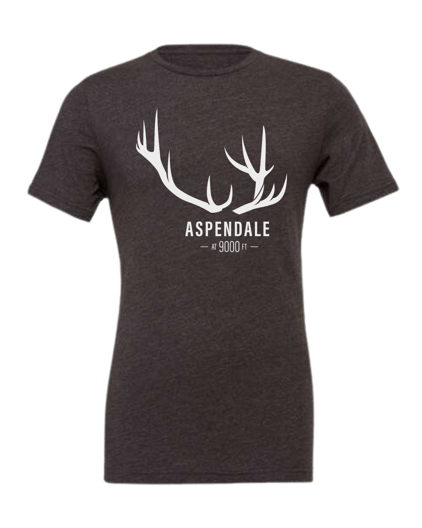 Antlers for Aspendale (white) Premium unisex crewneck tee Dark Grey