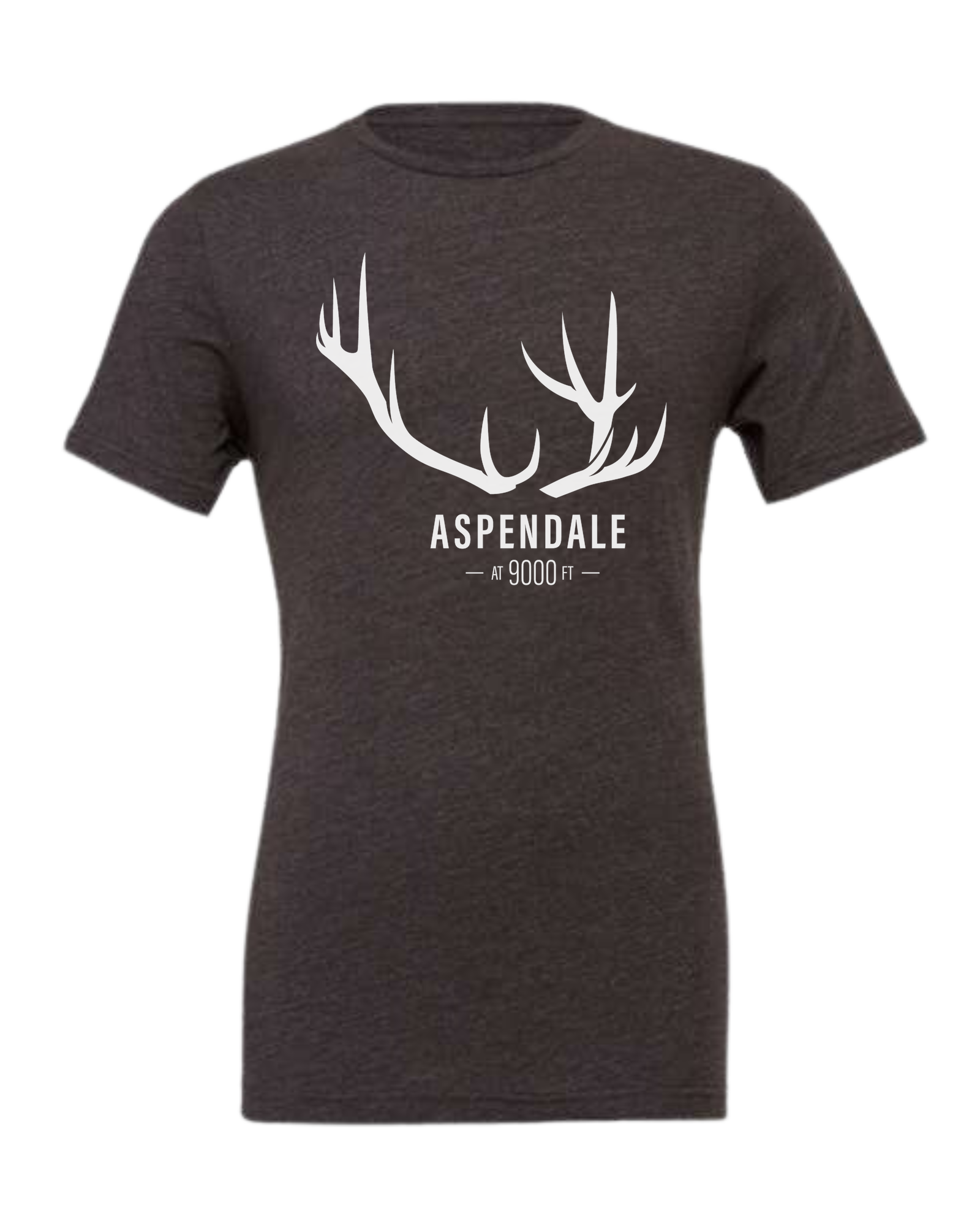 Antlers for Aspendale (white) Premium unisex crewneck tee Dark Grey