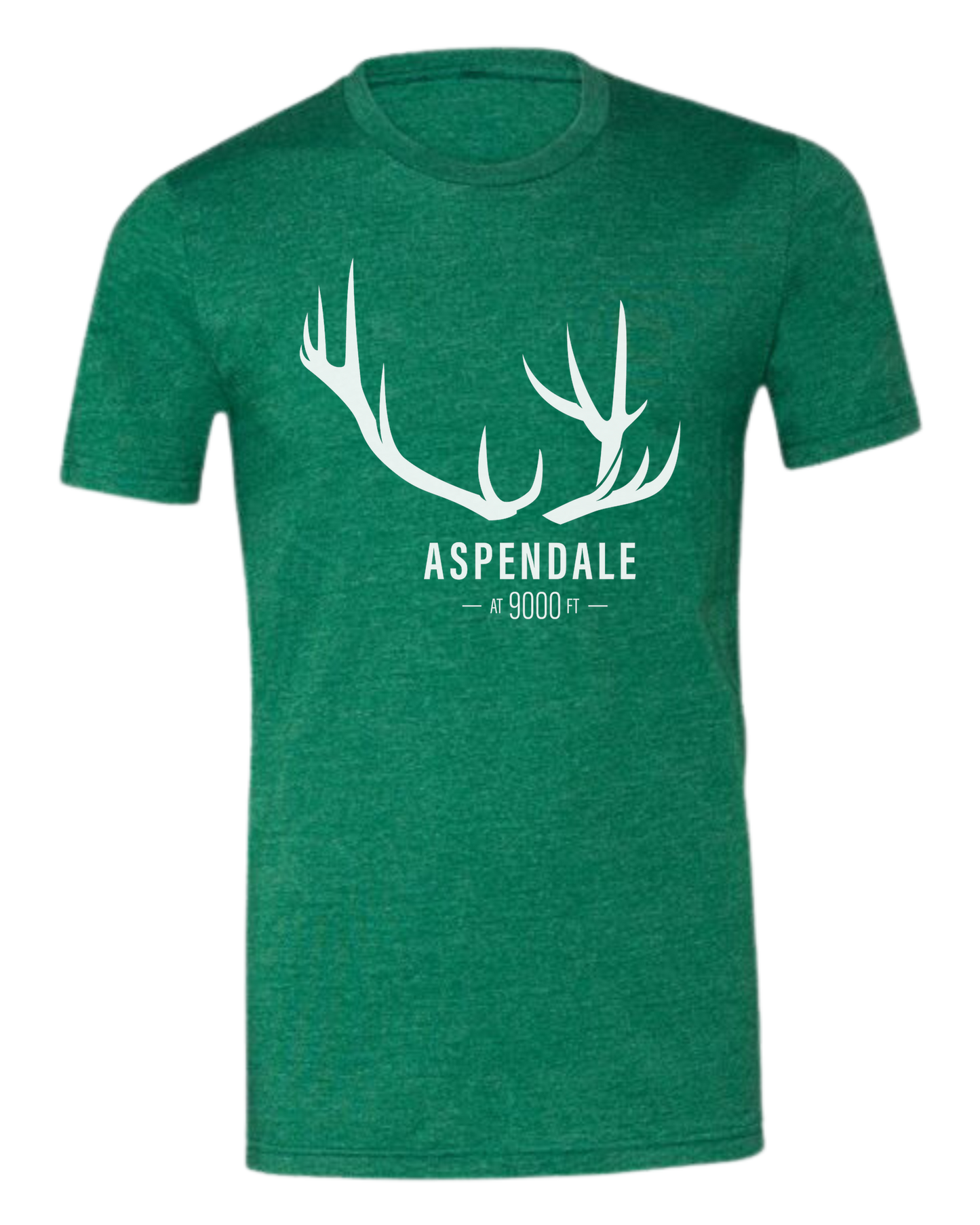 Antlers for Aspendale (white) Premium unisex crewneck tee Grass Green