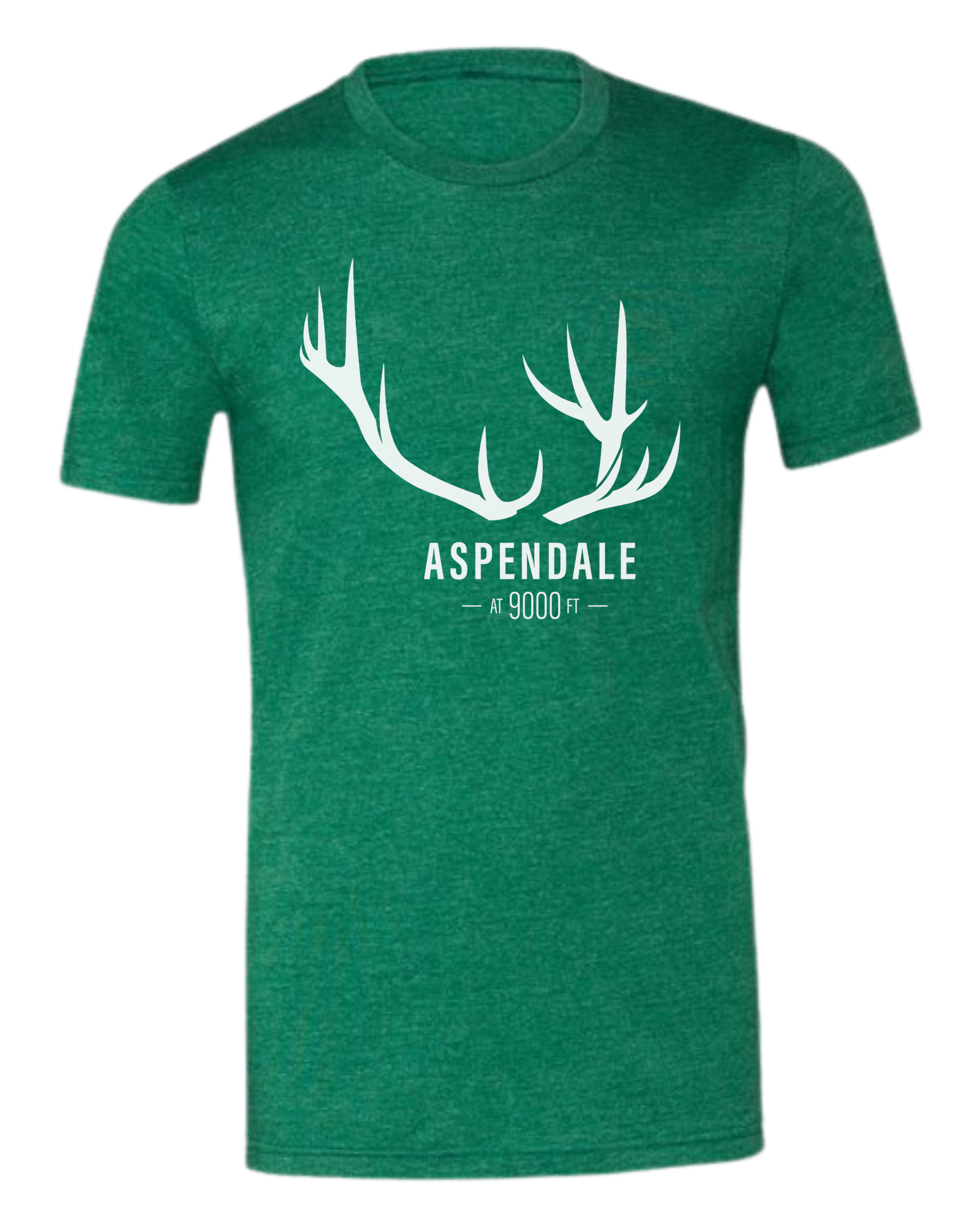 Antlers for Aspendale (white) Premium unisex crewneck tee Grass Green