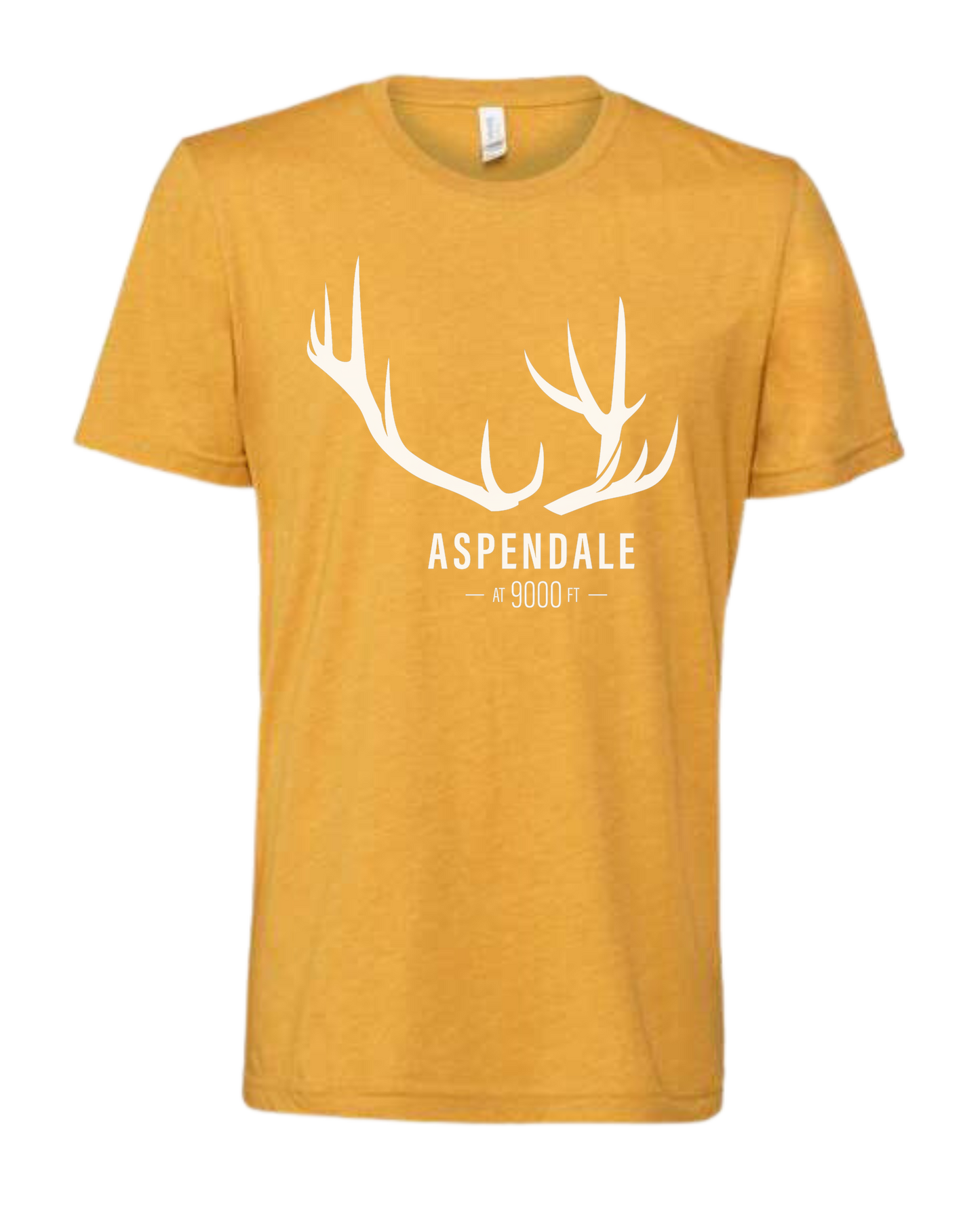Antlers for Aspendale (white) Premium unisex crewneck tee Heather Mustard