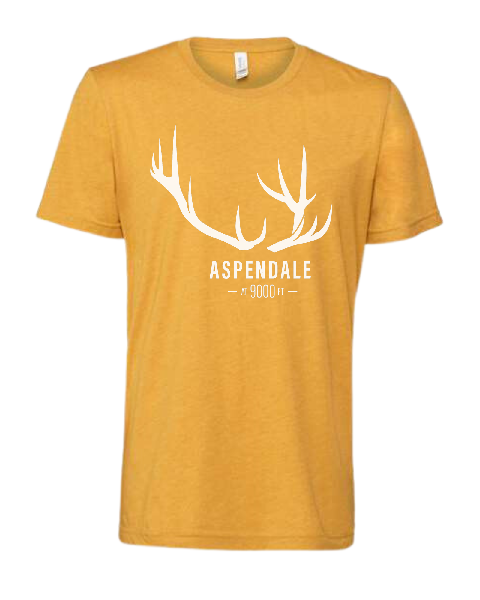 Antlers for Aspendale (white) Premium unisex crewneck tee Heather Mustard