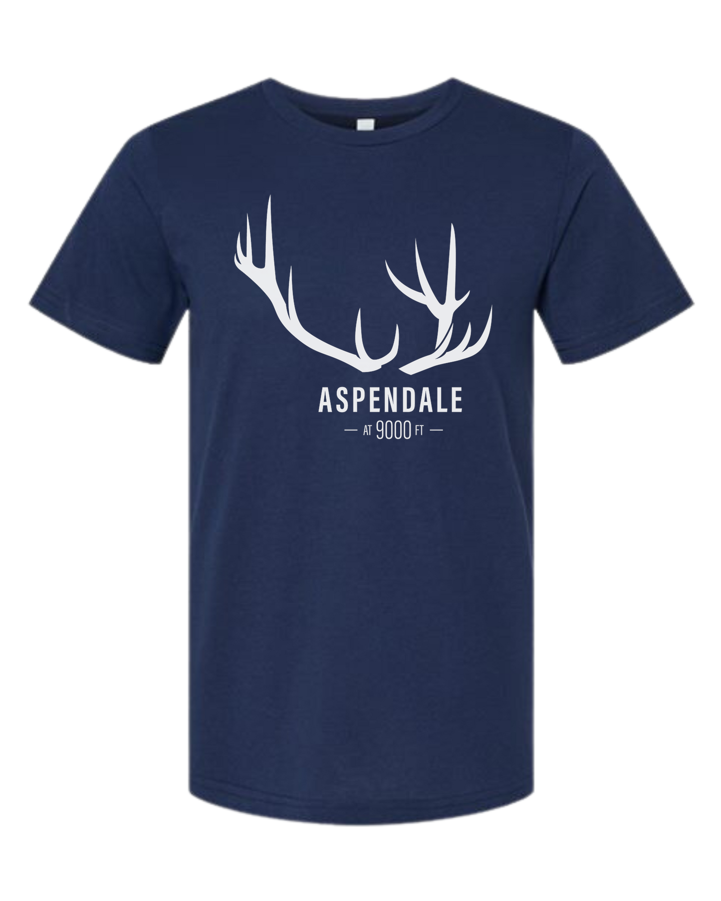 Antlers for Aspendale (white) Premium unisex crewneck tee Navy Blue