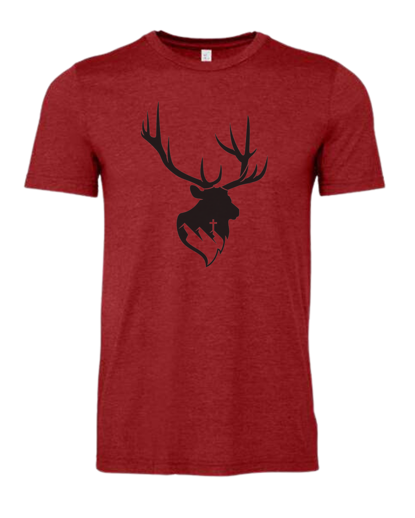 Aspendale Elk (black) Premium unisex crewneck tee Canvas Red