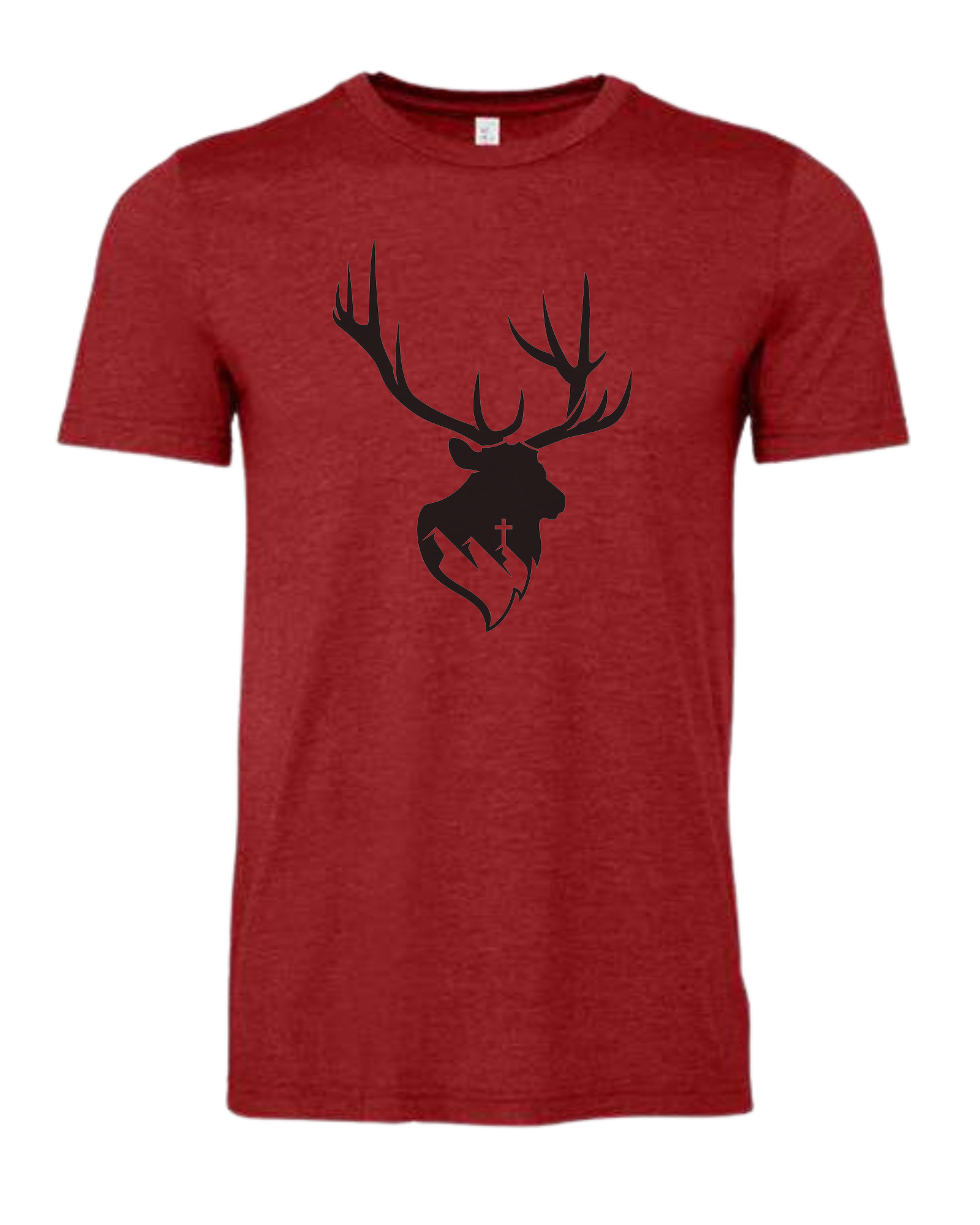 Aspendale Elk (black) Premium unisex crewneck tee Canvas Red