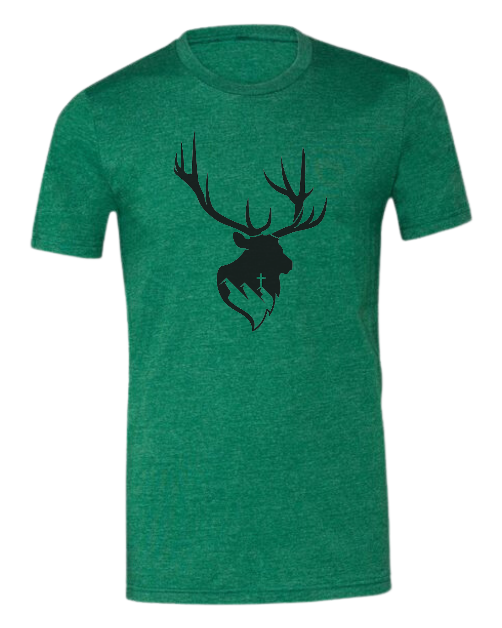 Aspendale Elk (black) Premium unisex crewneck tee Grass Green