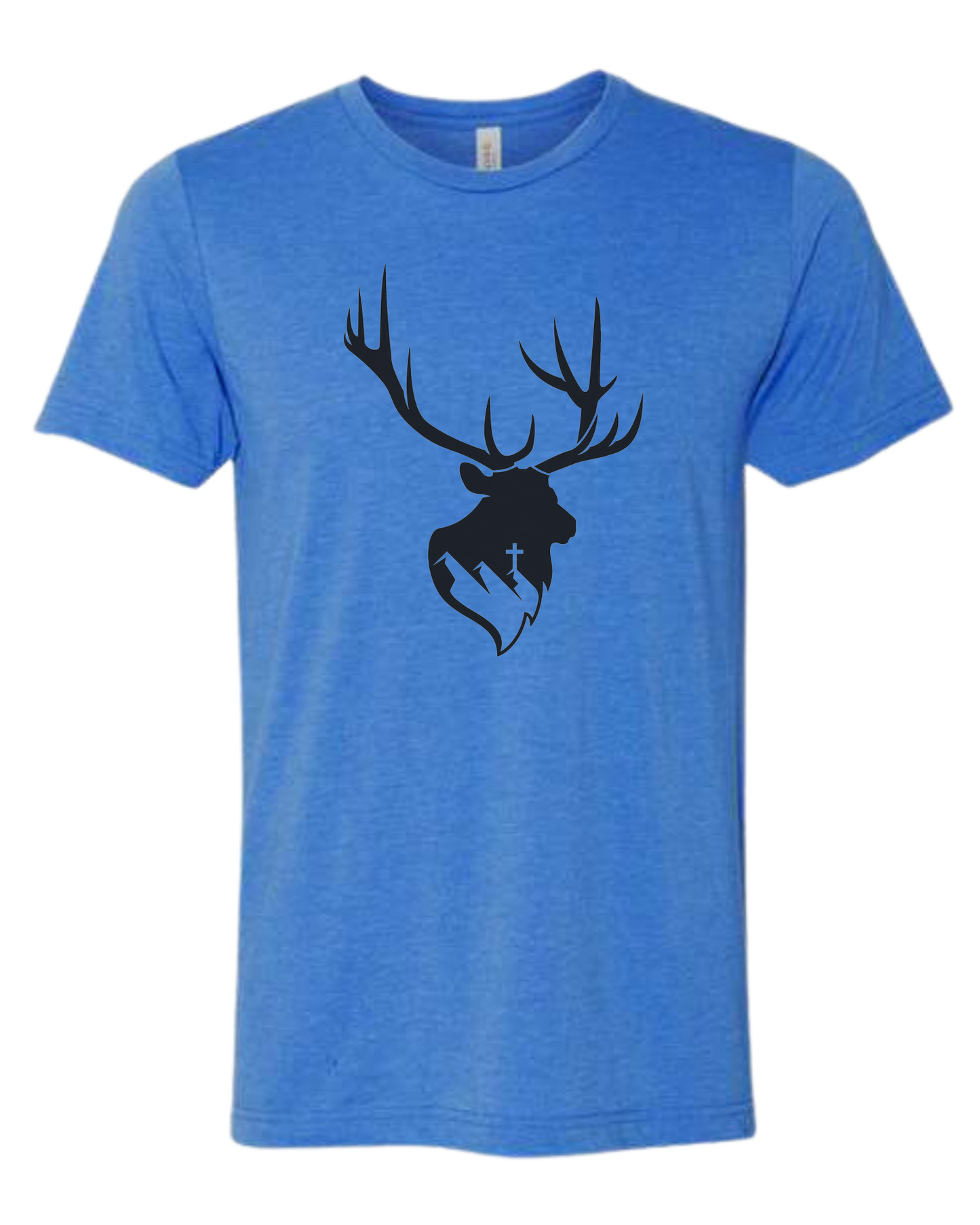 Aspendale Elk (black) Premium unisex crewneck tee Royal Blue