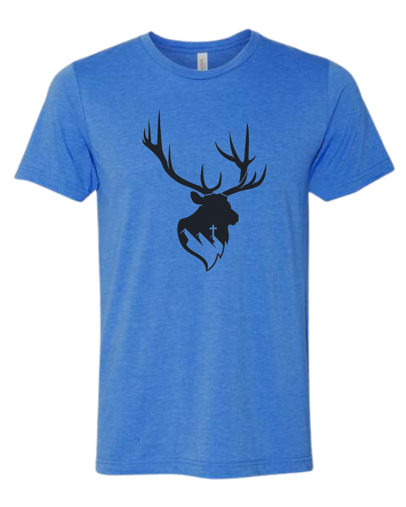 Aspendale Elk (black) Premium unisex crewneck tee Royal Blue
