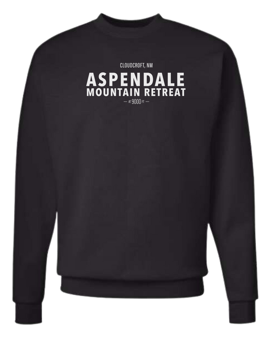 Aspendale Mountain Retreat Classic unisex crewneck sweatshirt Black