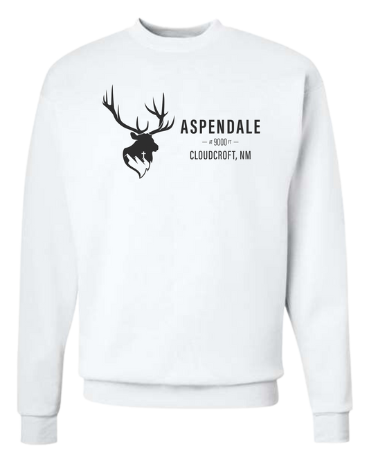 Aspendale Mountain Retreat Classic unisex crewneck sweatshirt White