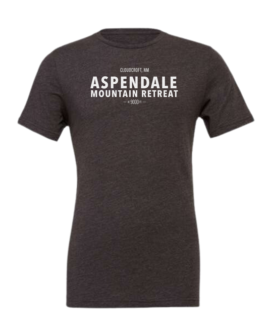 Aspendale Mountain Retreat Premium unisex crewneck tee Dark Grey