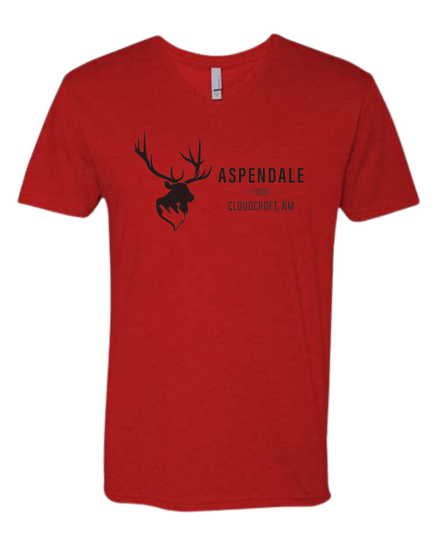 Aspendale Mountain Retreat Premium unisex v-neck tee Red