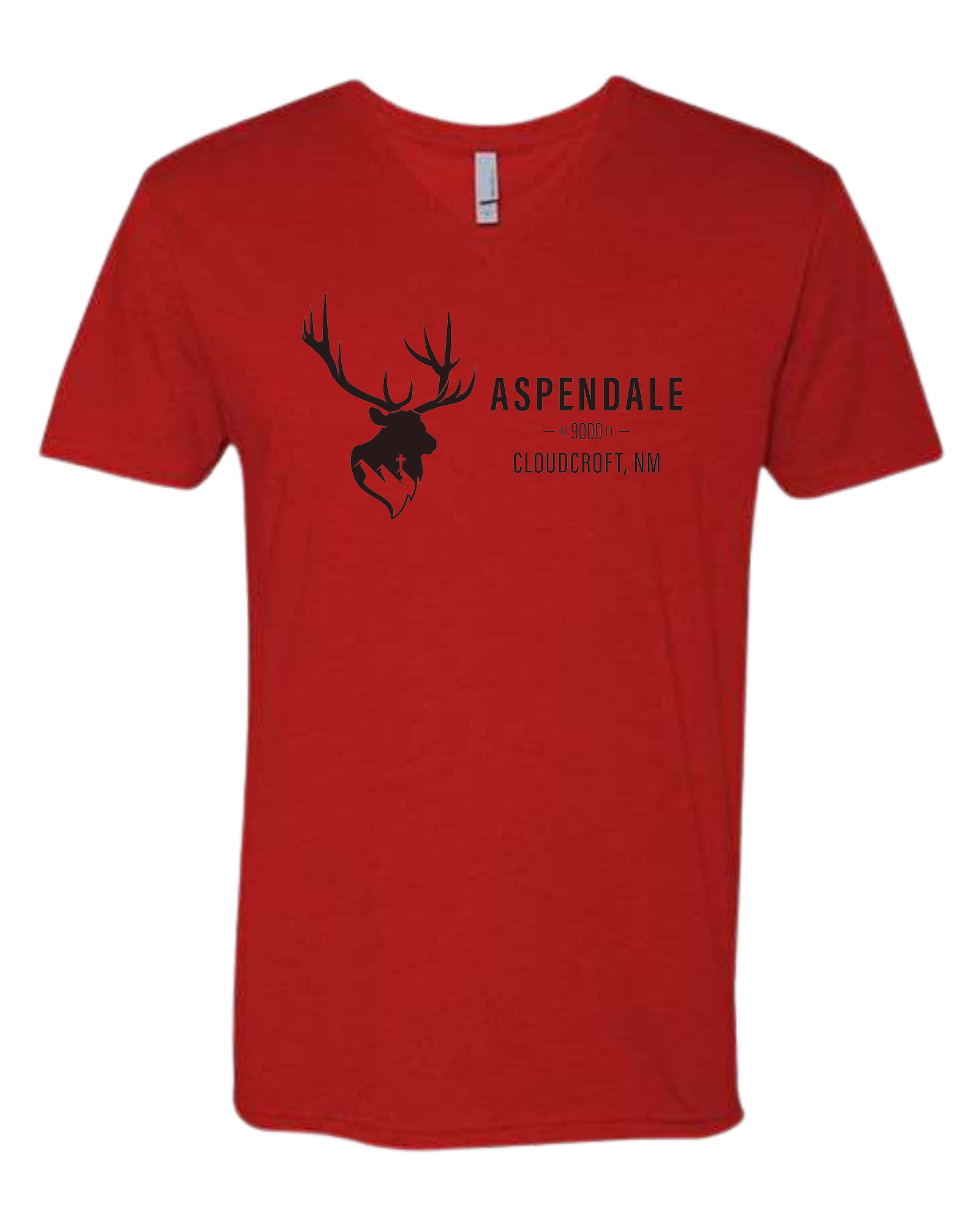 Aspendale Mountain Retreat Premium unisex v-neck tee Red