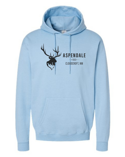 Aspendale Mountain Retreat Unisex Classic Hoodie Ice Blue
