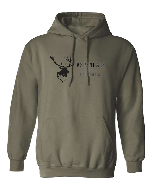 Aspendale Mountain Retreat Unisex Classic Hoodie Military Green