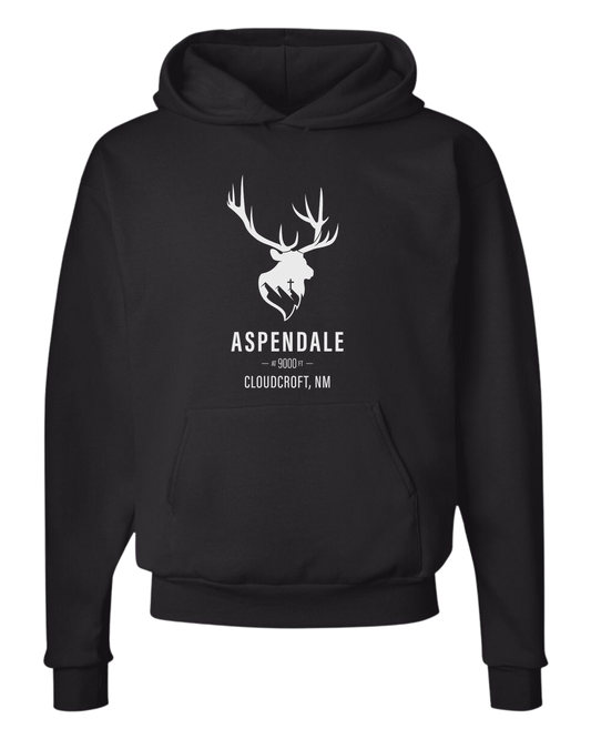Aspendale at 9000ft (white) Unisex Classic Hoodie Black