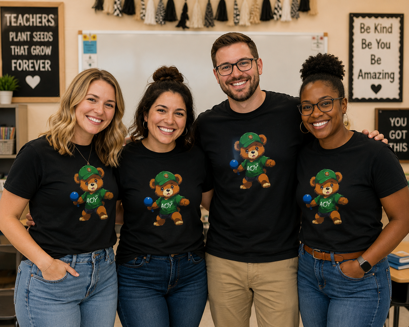 AOY cute bear premium tee