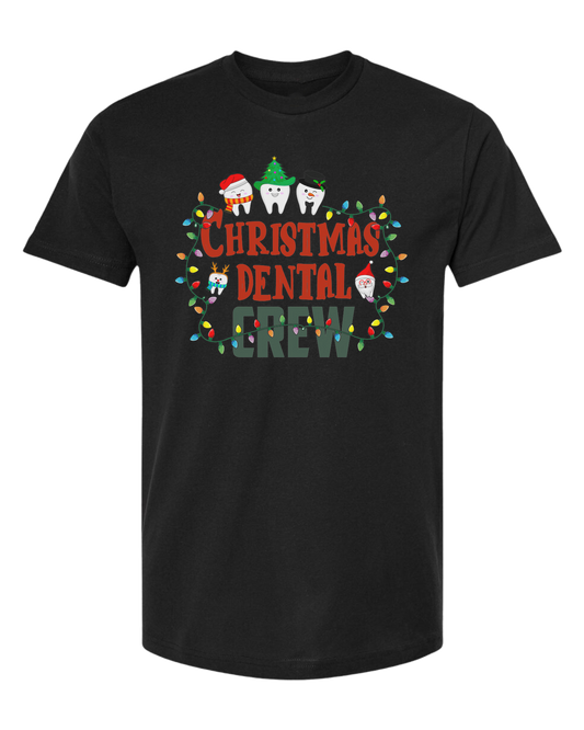 Christmas Dental Crew graphic tee Unisex crew-neck  graphic tee Black
