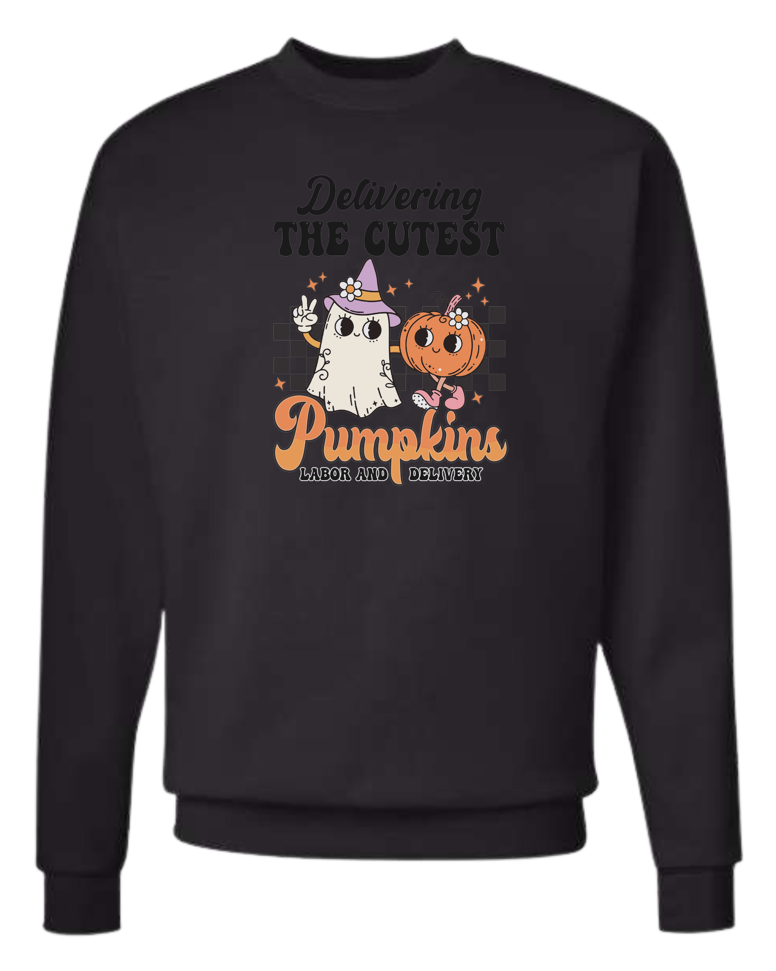"Delivering the Cutest Pumpkins" Nursing designs Classic unisex crewneck tee Long sleeve crew neck