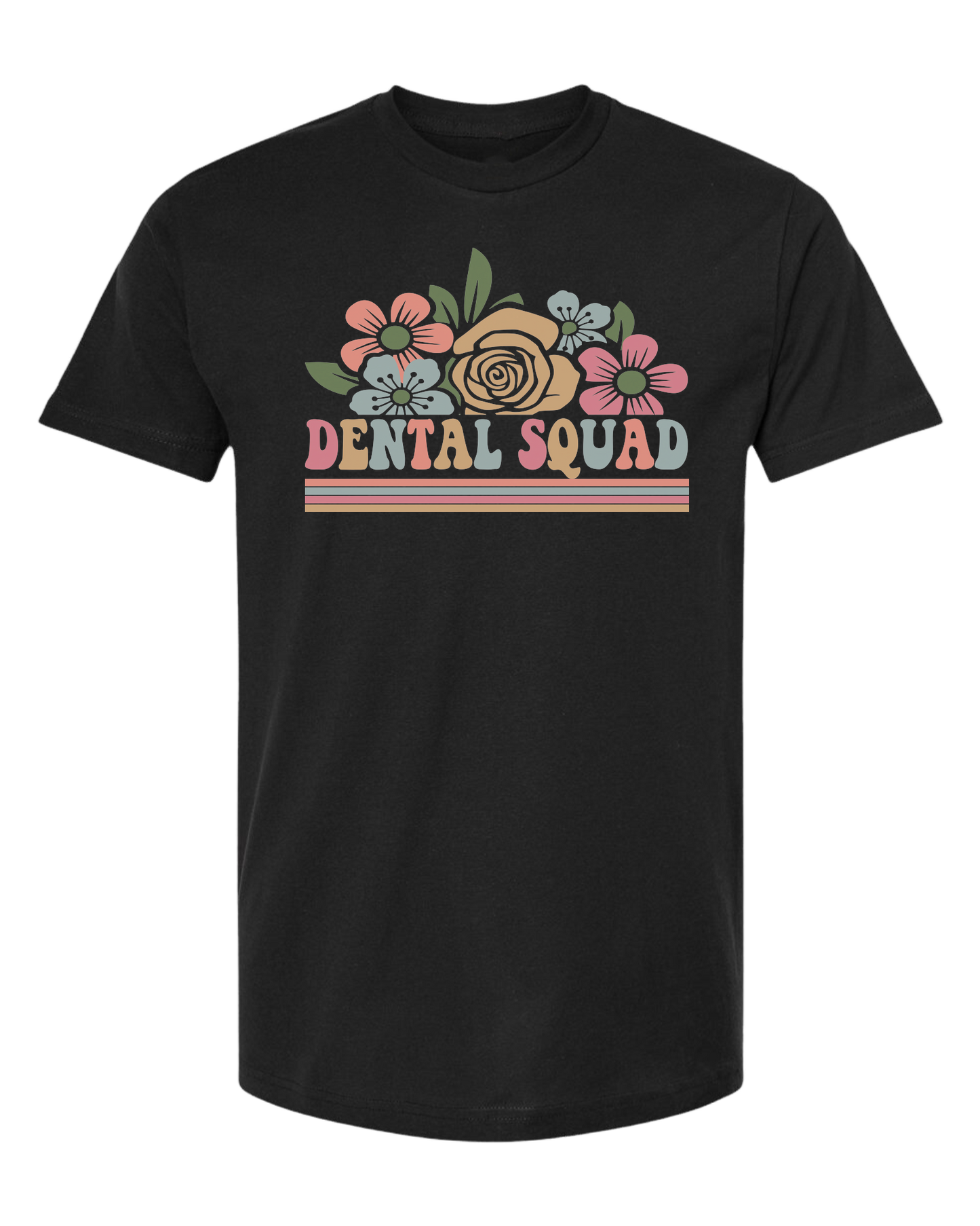 Dental Squad Flower border design Classic unisex crewneck tee Short sleeve crew neck