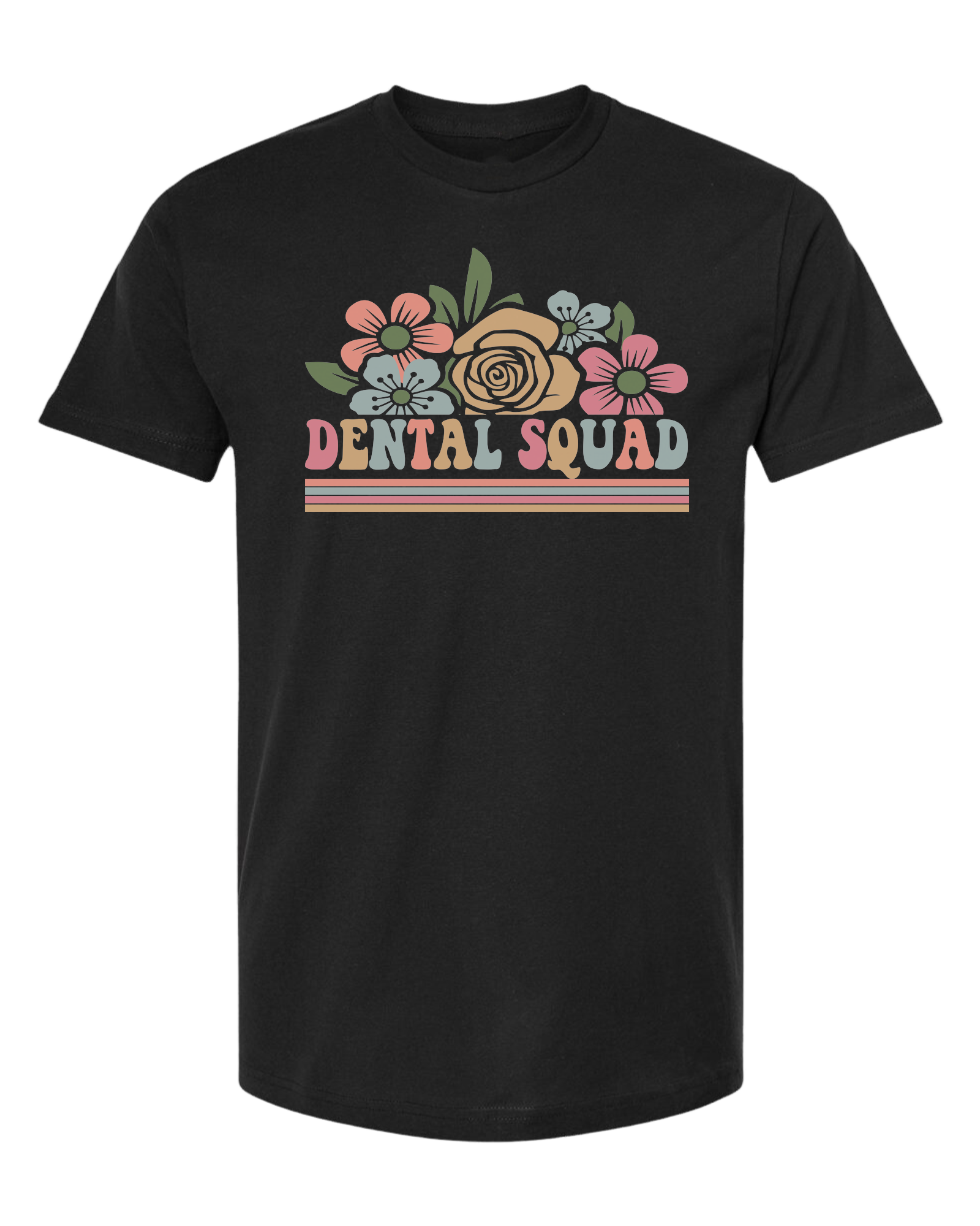 Dental Squad Flower border design Classic unisex crewneck tee Short sleeve crew neck