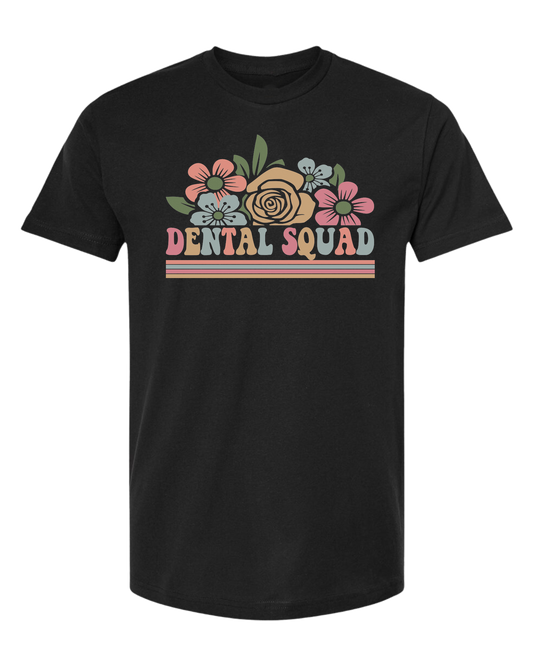 Dental Squad Flower border design Classic unisex crewneck tee Short sleeve crew neck