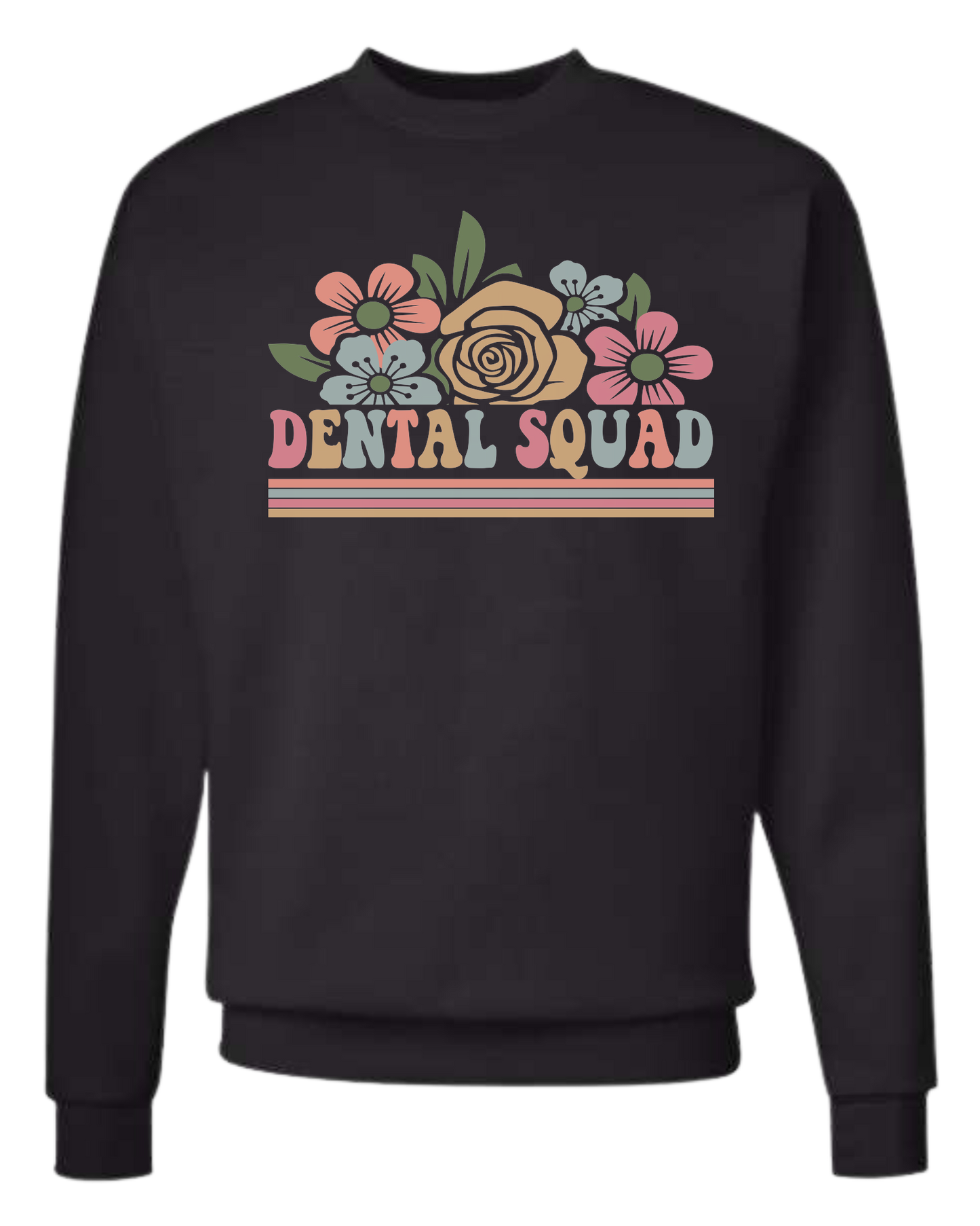 Dental Squad Flower border design Classic unisex crewneck tee Sweatshirt