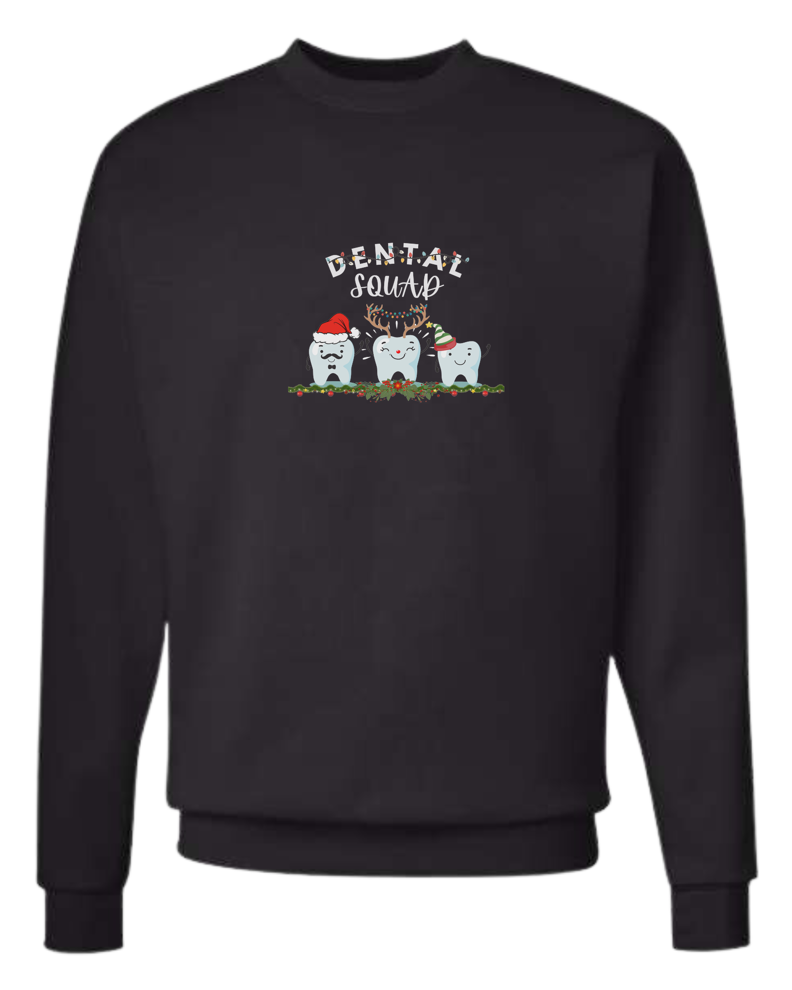 Dental Squad cute teeth team graphic Classic unisex crewneck tee Long sleeve crew neck