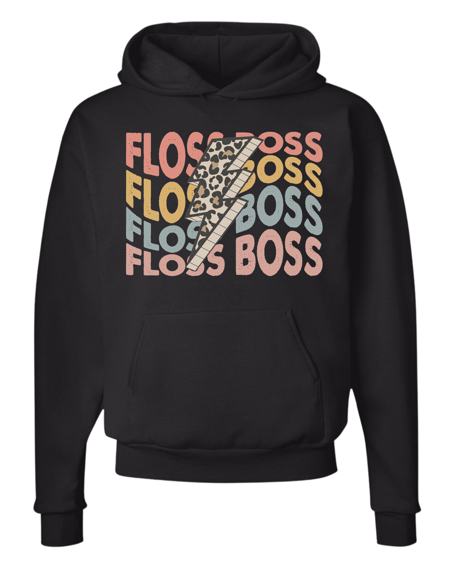 Floss Boss leopard lightning design Classic unisex crewneck tee Hoodie