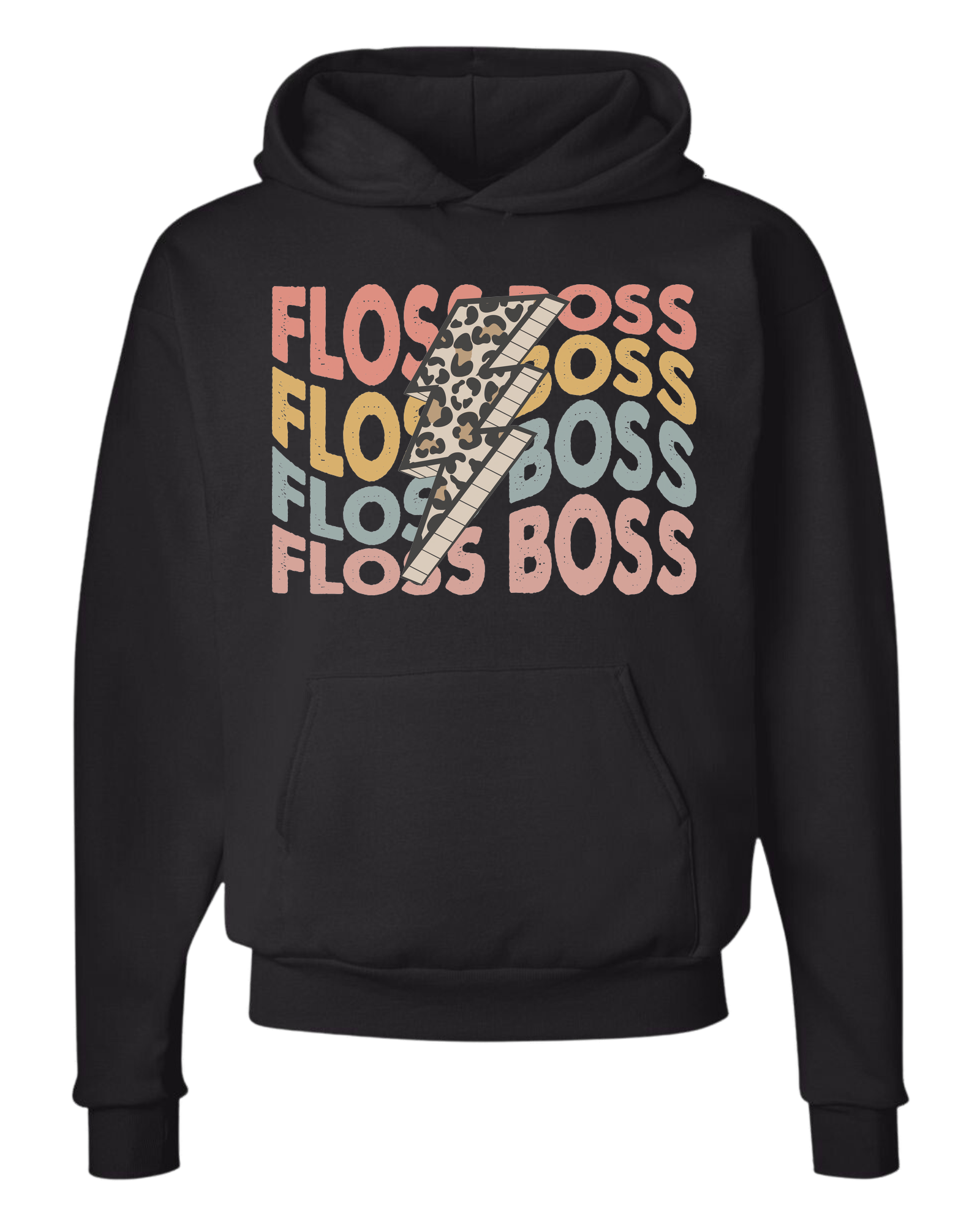 Floss Boss leopard lightning design Classic unisex crewneck tee Hoodie