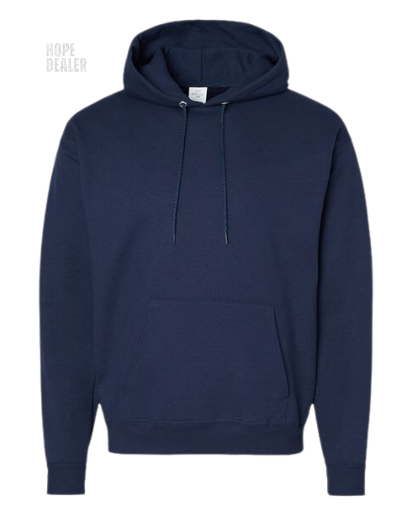 HOPE DEALER distressed font graphic tee Unisex Classic Hoodie Navy