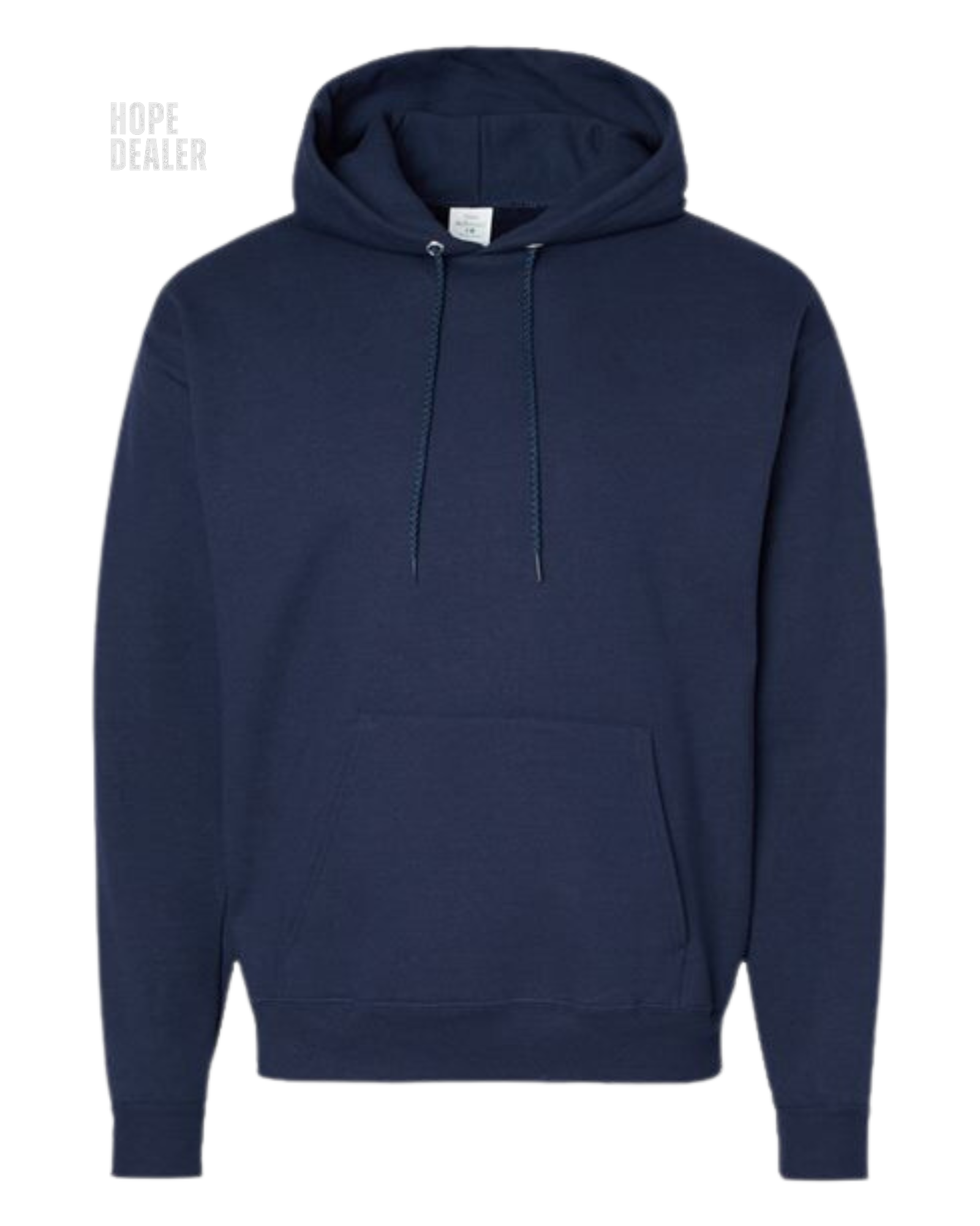 HOPE DEALER distressed font graphic tee Unisex Classic Hoodie Navy