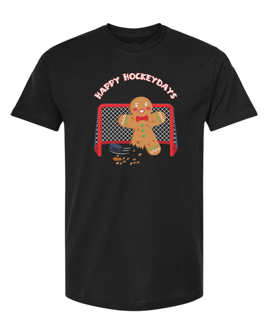 "Happy Hockeydays" graphic Classic unisex crewneck tee Short sleeve crew neck