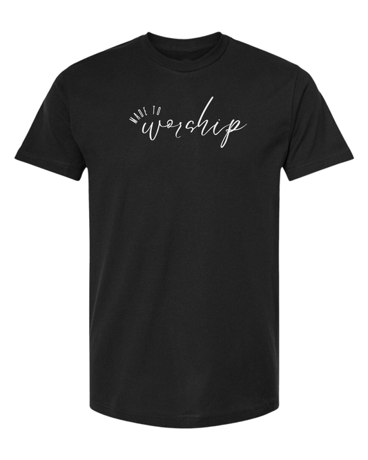 Made to Worship Faith tee Unisex crew-neck  graphic tee Black