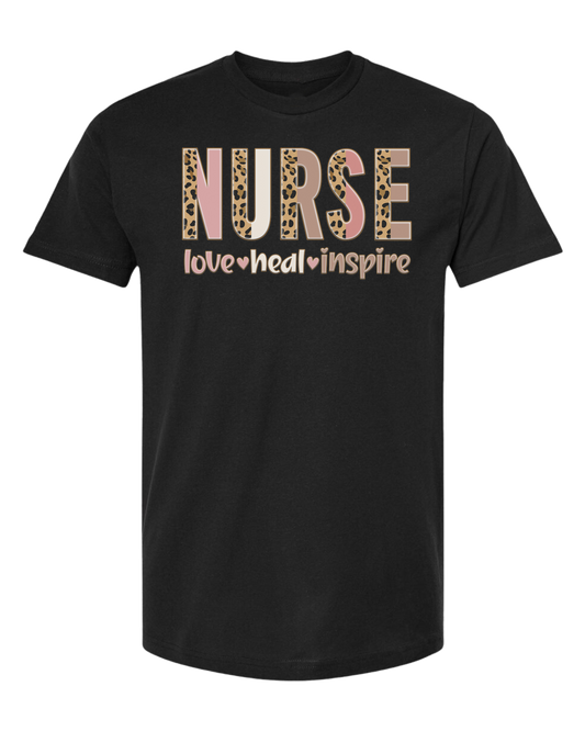 NURSE - Love, Heal, Inspire designs Classic unisex crewneck tee Short sleeve crew neck