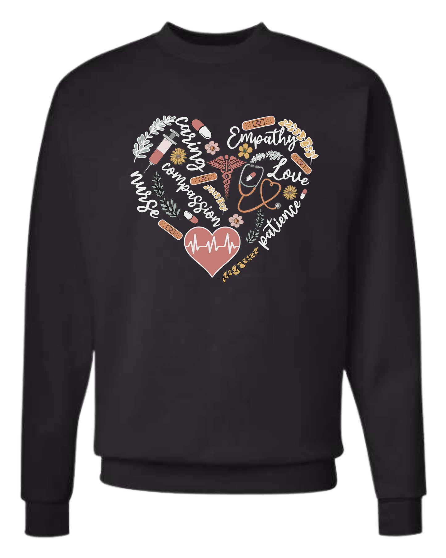 Nursing graphics heart tee Classic unisex crewneck tee Sweatshirt