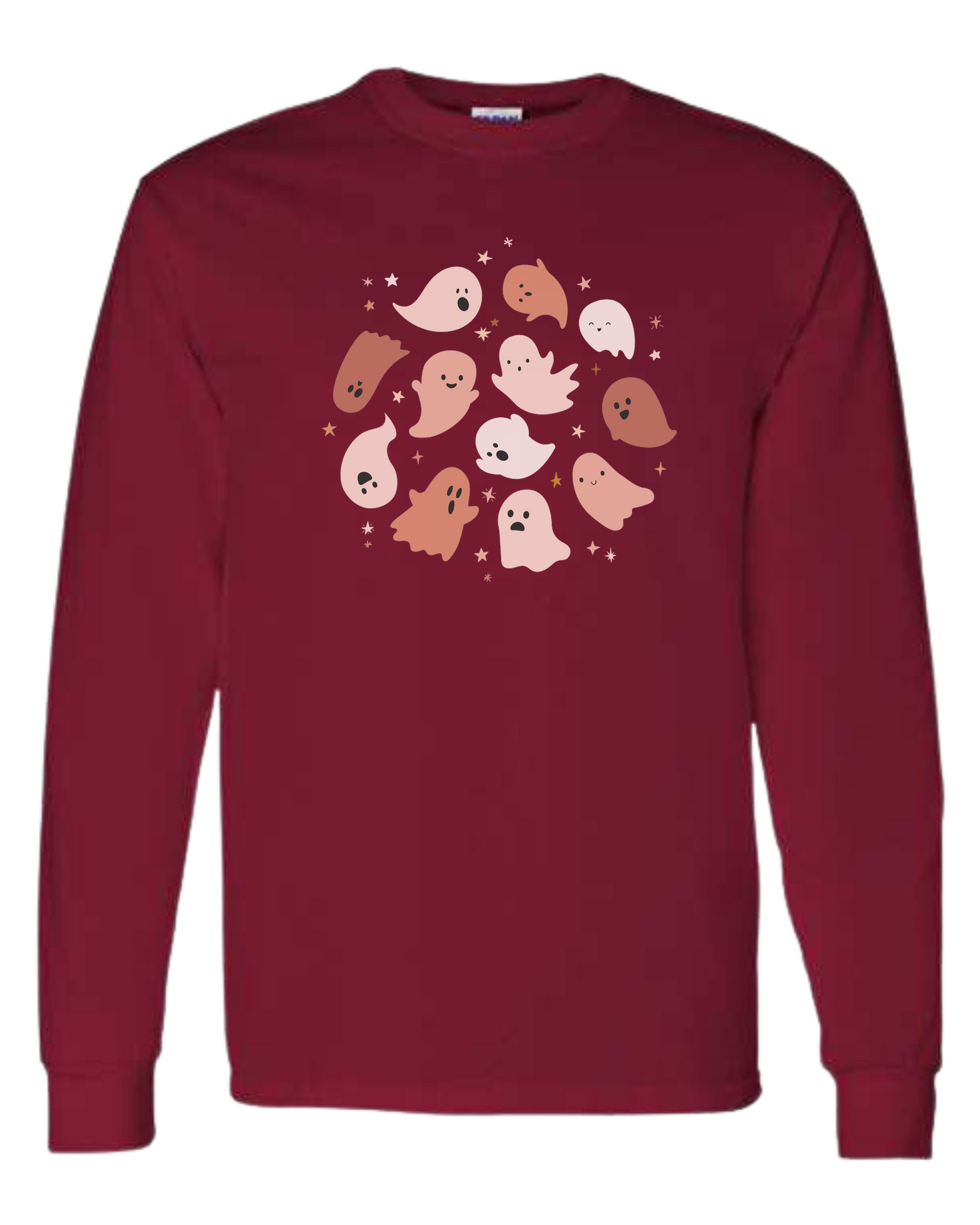 Pink Ghosts Circle Classic unisex crewneck sweatshirt Cardinal Red