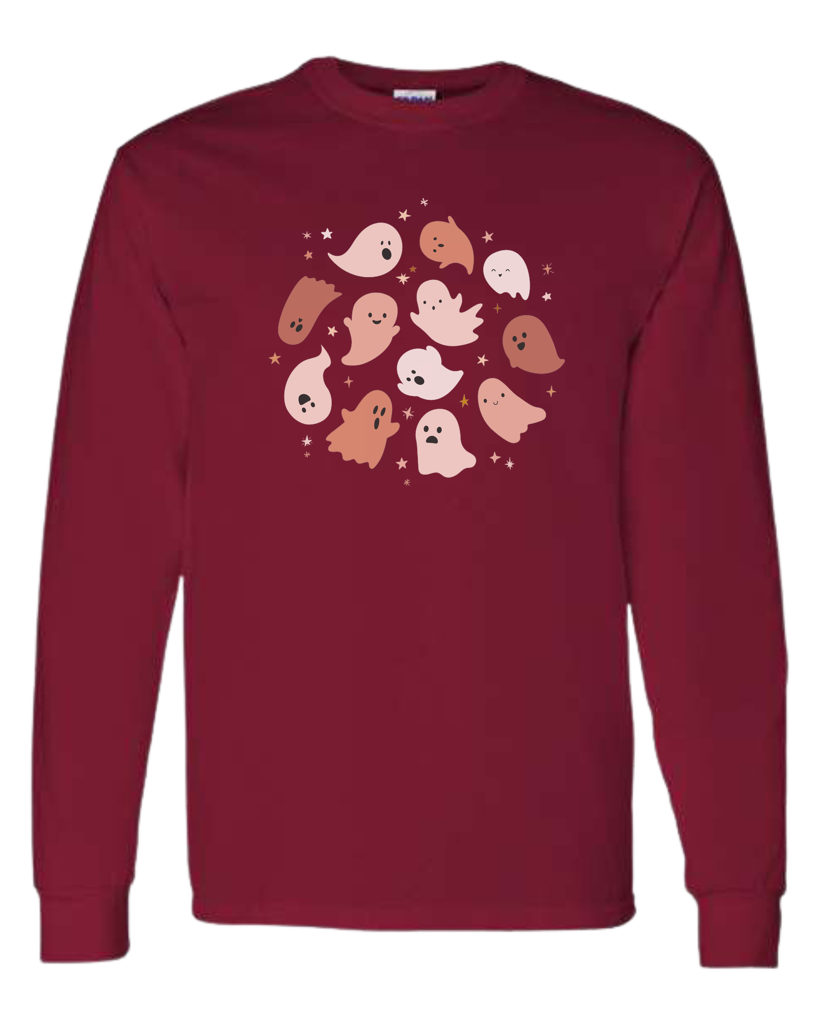 Pink Ghosts Circle Classic unisex crewneck sweatshirt Cardinal Red