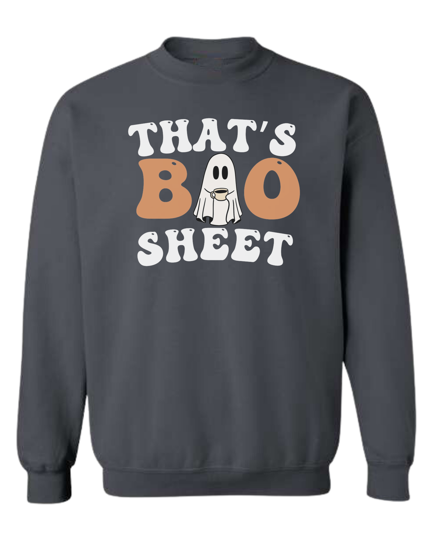 "That's Boo Sheet" ghost graphic Classic unisex crewneck sweatshirt Dark Grey