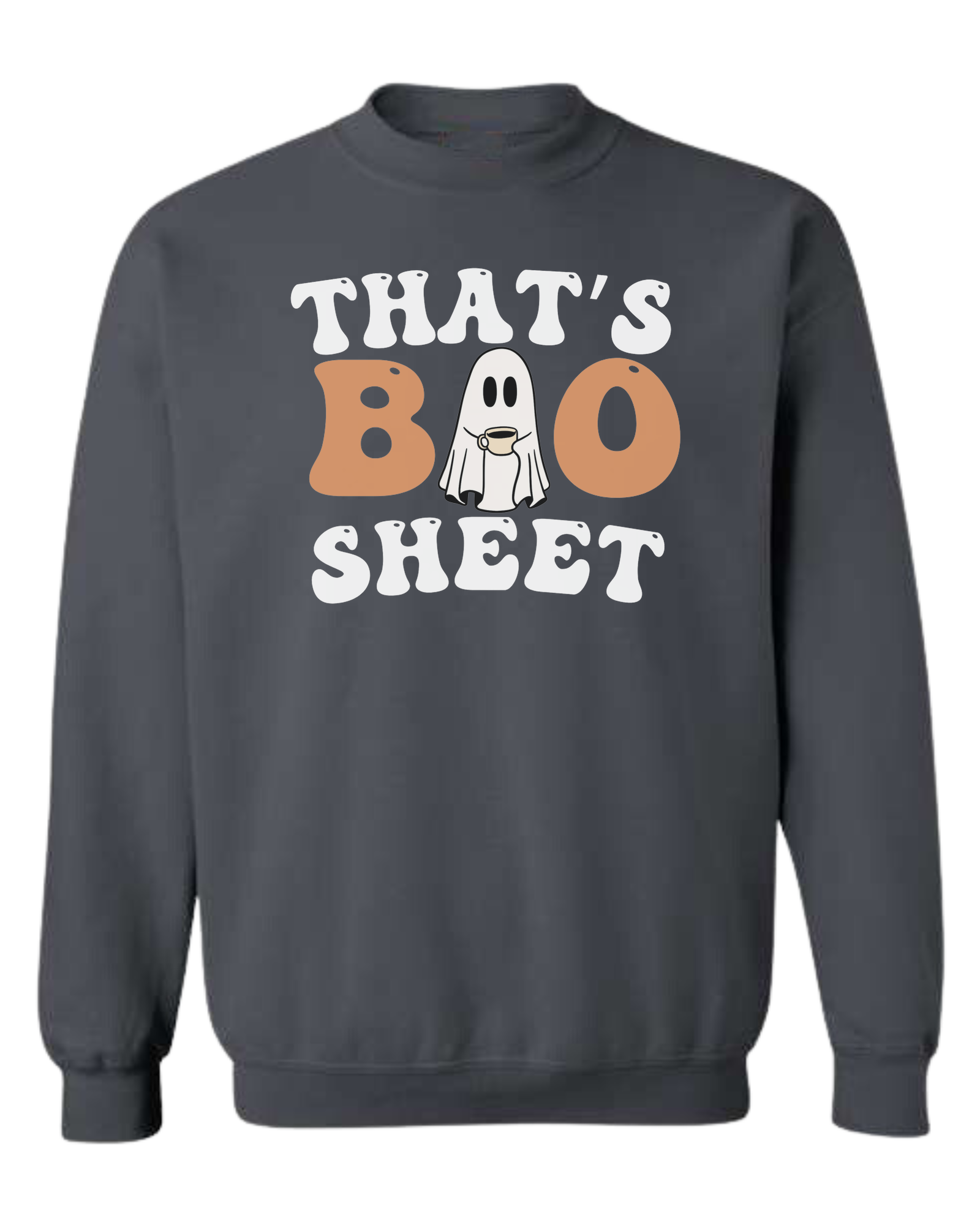 "That's Boo Sheet" ghost graphic Classic unisex crewneck sweatshirt Dark Grey
