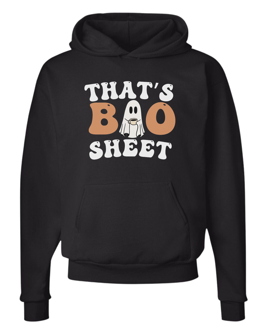 "That's Boo Sheet" ghost graphic Unisex Classic Hoodie Black