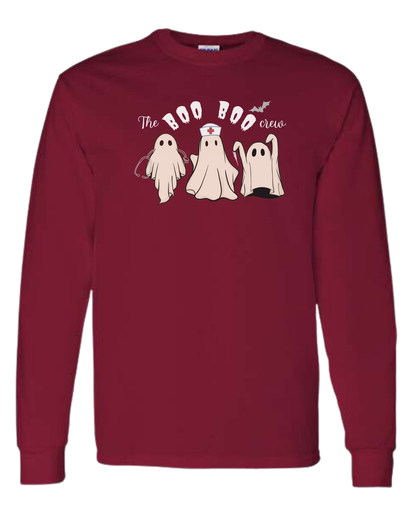 "The Boo-boo crew" nursing ghosts tee Classic unisex crewneck sweatshirt Cardinal Red