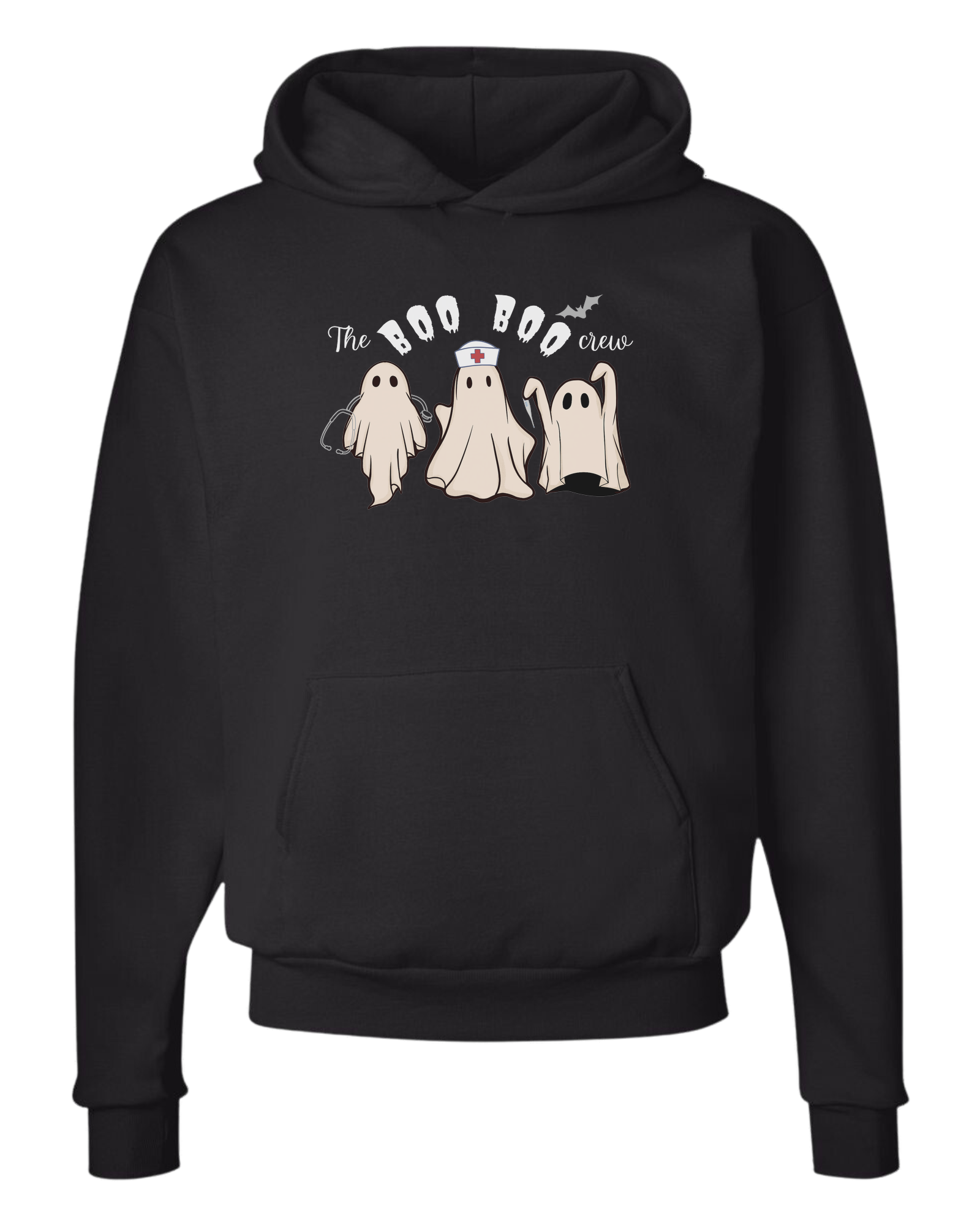 "The Boo-boo crew" nursing ghosts tee Unisex Classic Hoodie Black