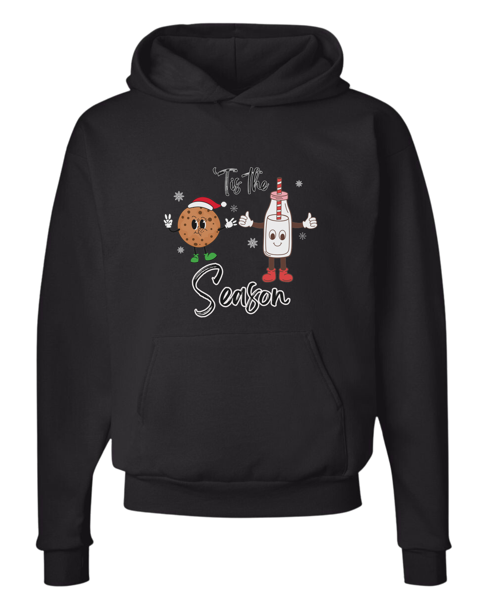 "Tis the Season" milk and cookies graphic Classic unisex crewneck tee Hoodie