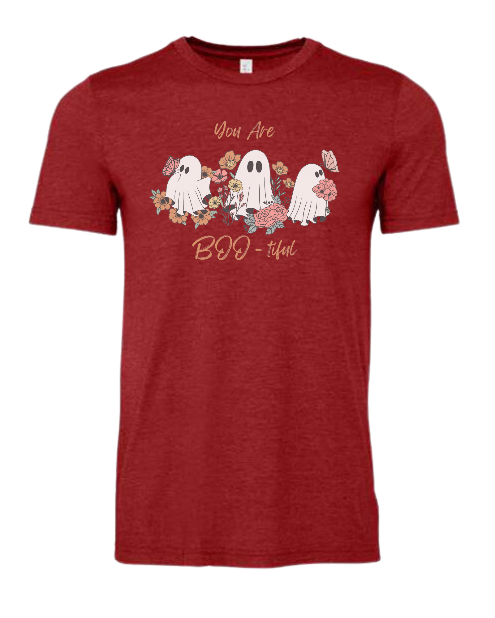 "You are BOO-tiful" ghost tee Premium unisex crewneck tee Canvas Red